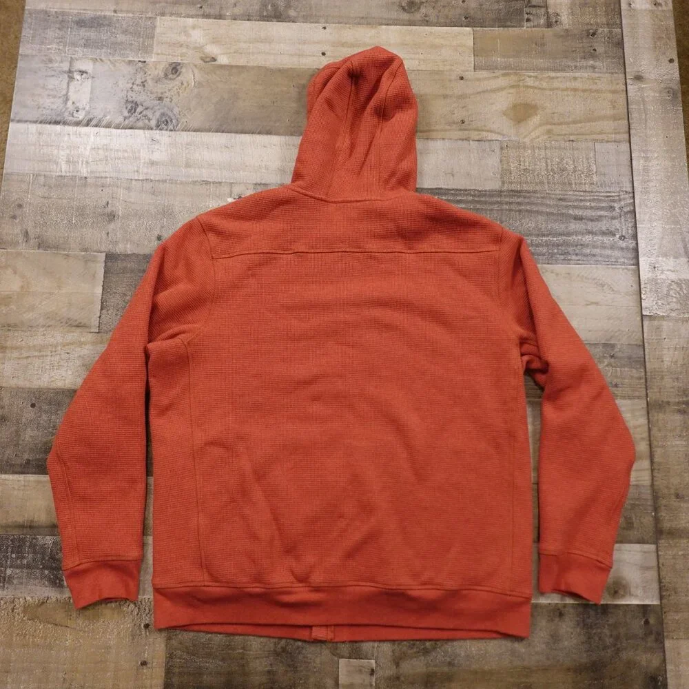 Duluth Trading Burly Thermal Sherpa-Lined Hoodie‎ Men's 2XL Rust Red